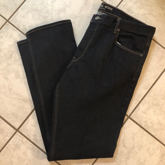 michael kors men's tailored fit jeans